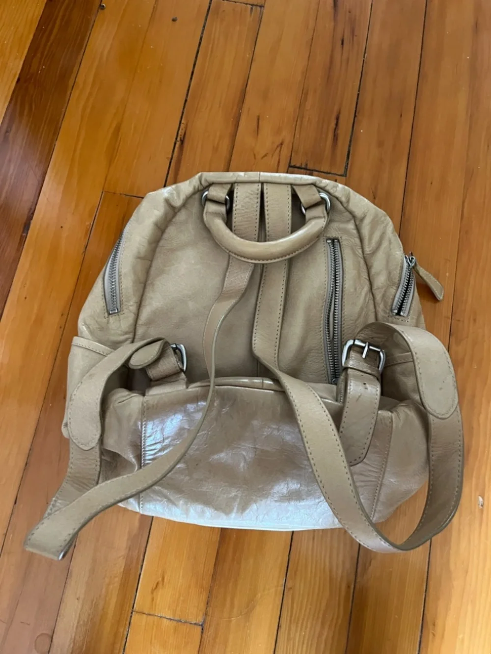 C&C California Yellow Leather Backpack